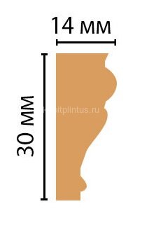 Заказать Цветной молдинг Decomaster 125-41 с орнаментом 30х14х2400 мм Заказать Цветной молдинг Decomaster 125-41 с орнаментом 30х14х2400 мм