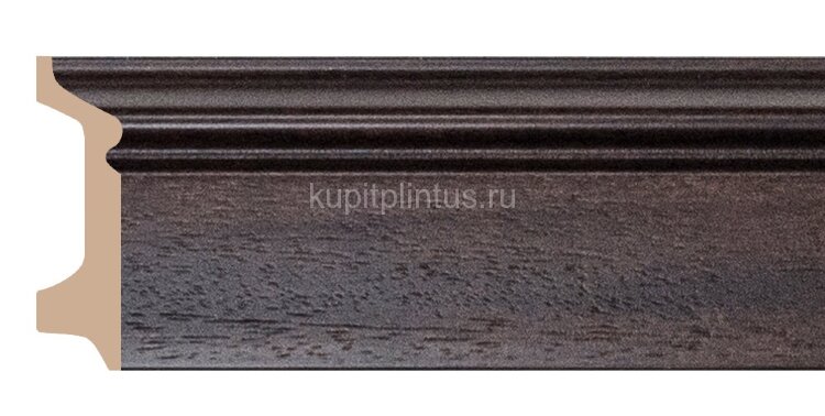 Заказать Напольный плинтус Decomaster D122-438/16 из полистирола 78х21х2400 мм 
