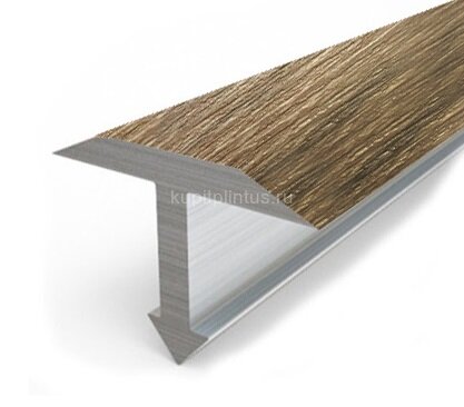Заказать Профиль Т-образный из ламинированного алюминия Т-18 Л Дуб медовый 2,7 м Заказать Профиль Т-образный из ламинированного алюминия Т-18 Л Дуб медовый 2,7 м