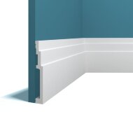 Плинтус напольный Перфект Плюс P110 белый ударопрочный полимер 130х18х2000 мм Плинтус напольный Перфект Плюс P110 белый ударопрочный полимер 130х18х2000 мм