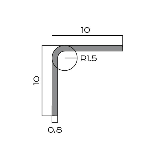 Заказать Уголок 10х10 мм из нержавеющей стали NEEXY PVS98-18 BBL черный браш блестящий 2.7м Заказать Уголок 10х10 мм из нержавеющей стали NEEXY PVS98-18 BBL черный браш блестящий 2.7м