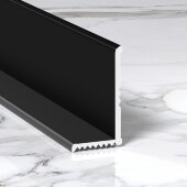 Алюминиевый внутренний уголок разнополочный 20х12 мм ПВ-206-28 черный матовый 2.7 м Алюминиевый внутренний уголок разнополочный 20х12 мм ПВ-206-28 черный матовый 2.7 м