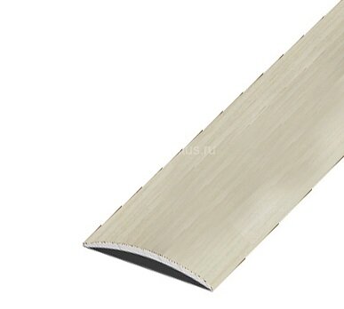 Заказать Порог одноуровневый алюминиевый декорированный А20 КД Дуб жемчужный 2,7 м 