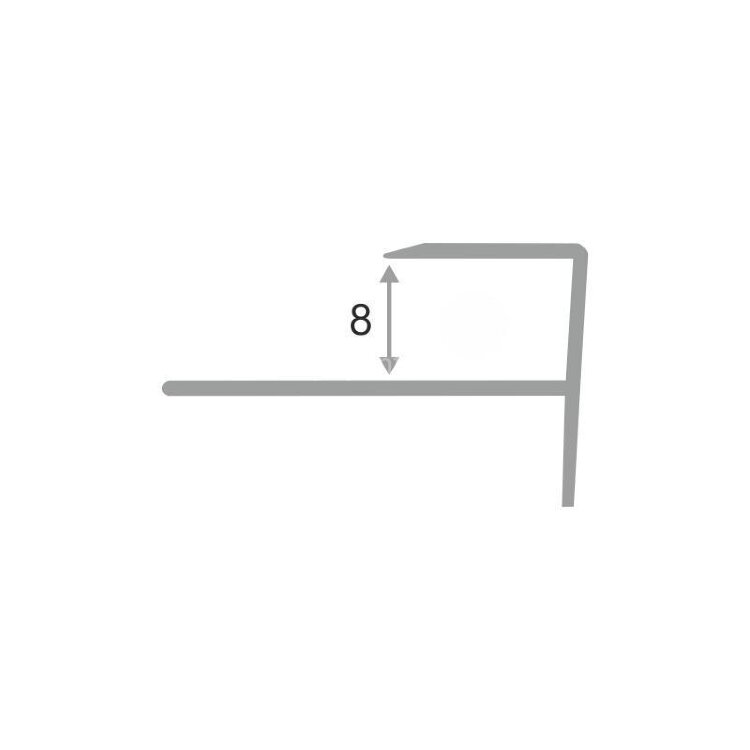 Заказать Алюминиевый F-профиль гибкий 8 мм ПФ-8-06 бронза матовая 2.7 м Заказать Алюминиевый F-профиль гибкий 8 мм ПФ-8-06 бронза матовая 2.7 м