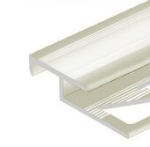 Алюминиевый профиль лестничный 20х12 мм PV58-13 песок блестящий 2,7 м