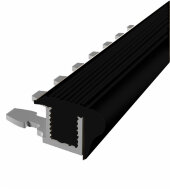 Противоскользящий профиль с резиновой вставкой 22 мм MP 70 PG гибкий черный 2,7 м Противоскользящий профиль с резиновой вставкой 22 мм MP 70 PG гибкий черный 2,7 м