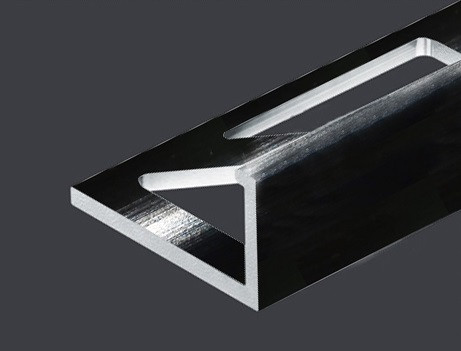 Заказать L-образный профиль алюминиевый 10 мм PV02-19 черный блестящий 2,7 м 