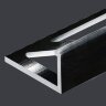 Заказать L-образный профиль алюминиевый 10 мм PV02-19 черный блестящий 2,7 м Заказать L-образный профиль алюминиевый 10 мм PV02-19 черный блестящий 2,7 м