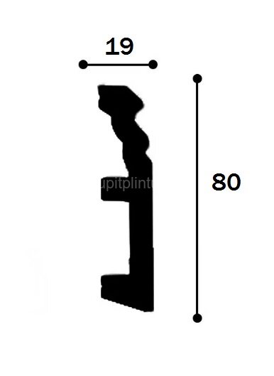 Заказать Плинтус гибкий 19х80 мм Orac Decor Duropolymer SX195F 2 м 