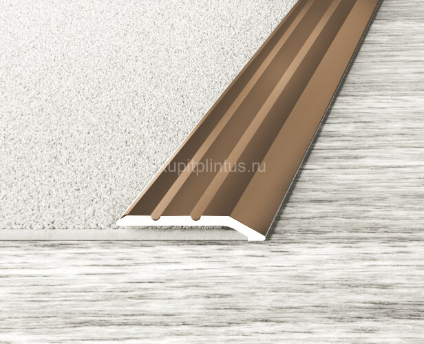 Заказать Алюминиевый порог с насечками окантовочный 30 мм Effector A 01-03 Бронза 2,7 м Заказать Алюминиевый порог с насечками окантовочный 30 мм Effector A 01-03 Бронза 2,7 м