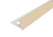 Профиль внешний ПВХ для плитки Cezar 10 мм 213 Песочный беж 2,5 м Профиль внешний ПВХ для плитки Cezar 10 мм 213 Песочный беж 2,5 м