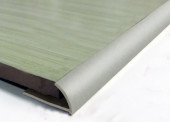 Внешний С-образный профиль из алюминия 10 мм PV17-02 Серебро матовое 2,7 м