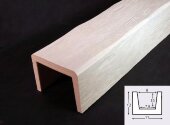 Декоративная балка из полиуретана 120х110 мм Уникс Модерн М11 Под покраску 2 м Декоративная балка из полиуретана 120х110 мм Уникс Модерн М11 Под покраску 2 м