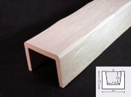 Декоративная балка из полиуретана 120х110 мм Уникс Модерн М11 Под покраску 2 м Декоративная балка из полиуретана 120х110 мм Уникс Модерн М11 Под покраску 2 м