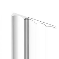 Финишный молдинг 12х32 мм HiWood LF139A NP белый 2,7 м Финишный молдинг 12х32 мм HiWood LF139A NP белый 2,7 м