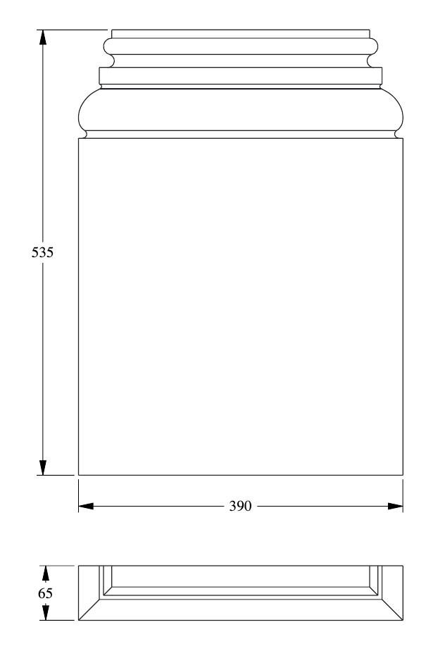 Заказать База пилястры Orac Decor Purotouch K254 65х535 мм Заказать База пилястры Orac Decor Purotouch K254 65х535 мм