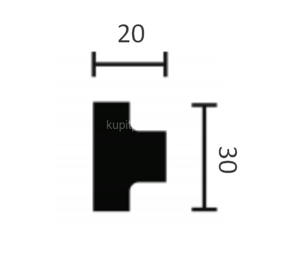Заказать Молдинг NMC Wallstyl T40 белый 30х20 мм 2 м Заказать Молдинг NMC Wallstyl T40 белый 30х20 мм 2 м