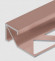 Заказать Алюминиевый профиль для плитки внешний Квадрат 14х14 мм PV72-14 розовый матовый 2,7 м 