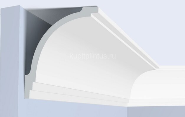 Заказать Потолочный плинтус 120х100 мм Hiwood A156 белый полистирол 2 м Заказать Потолочный плинтус 120х100 мм Hiwood A156 белый полистирол 2 м