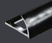 C-профиль для плитки алюминий 10 мм PV17-19 черный блестящий 2,7 м
