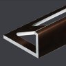 Заказать L-образный профиль алюминиевый 10 мм PV02-11 коричневый блестящий 2,7 м Заказать L-образный профиль алюминиевый 10 мм PV02-11 коричневый блестящий 2,7 м