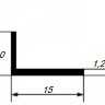 Заказать Уголок из алюминия 10х15х1,2 мм разносторонний 3 м 