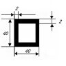 Заказать Бокс квадратный 40х40х2 мм из алюминия 3 м Заказать Бокс квадратный 40х40х2 мм из алюминия 3 м