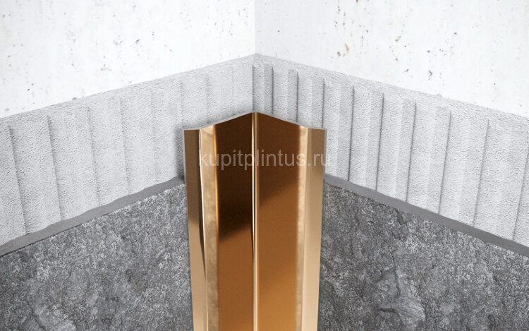 Заказать Уголок из нержавеющей стали 20х20 мм FV 20 GP золото полированное 3 м Заказать Уголок из нержавеющей стали 20х20 мм FV 20 GP золото полированное 3 м