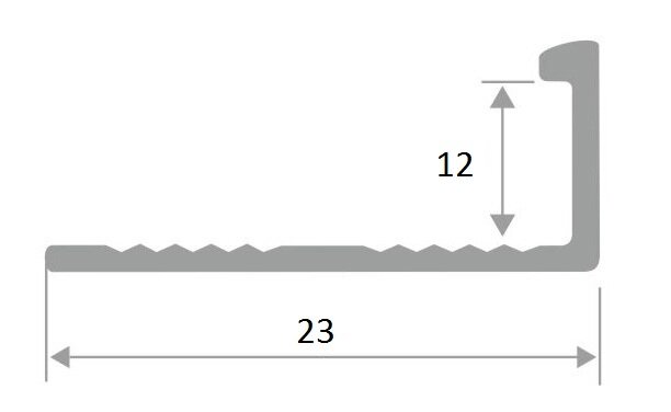 Заказать Алюминиевый L-профиль 12 мм ПО-Г12 Черный матовый 2,7 м Заказать Алюминиевый L-профиль 12 мм ПО-Г12 Черный матовый 2,7 м