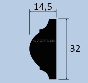 Заказать Молдинг 32х14,5 мм Hiwood D32 из полистирола 2 м Заказать Молдинг 32х14,5 мм Hiwood D32 из полистирола 2 м