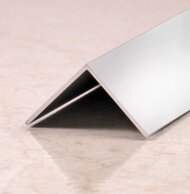 Угол защитный 30х30 мм прямой алюминий PV75-03 Серебро блестящее 2,7 м