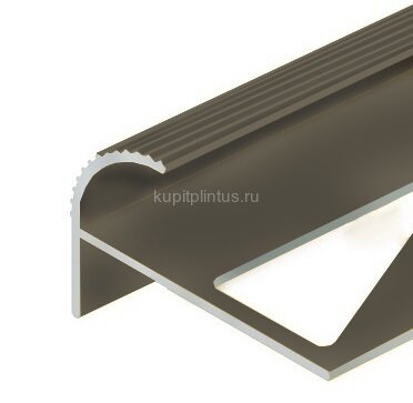 Заказать Профиль под плитку для ступеней F-образный 12 мм алюминий PV57-08 Шампань матовая 2,7 м Заказать Профиль под плитку для ступеней F-образный 12 мм алюминий PV57-08 Шампань матовая 2,7 м