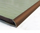Внешний С-образный профиль из алюминия 8 мм PV16-07 Бронза блестящая 2,7 м