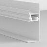 Алюминиевый плинтус теневой с LED подсветкой с экраном ПО-196 без покрытия 2,7 м