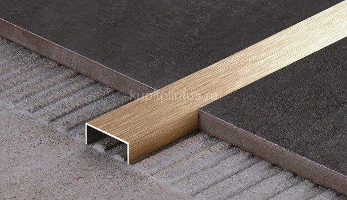 Заказать Стальной П-профиль 10х30 FSUP30-RS розовое золото сатинированное 2,7м Заказать Стальной П-профиль 10х30 FSUP30-RS розовое золото сатинированное 2,7м