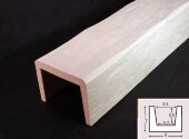 Декоративная балка из полиуретана 70х90 мм Уникс Модерн М9 Под покраску 3 м Декоративная балка из полиуретана 70х90 мм Уникс Модерн М9 Под покраску 3 м