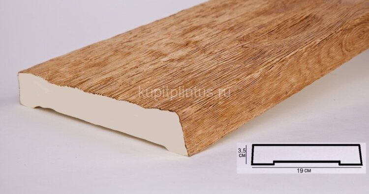 Заказать Доска из полиуретана 19х3,5 см Уникс Славянский стиль ДСС19 Орех 2 м Заказать Доска из полиуретана 19х3,5 см Уникс Славянский стиль ДСС19 Орех 2 м