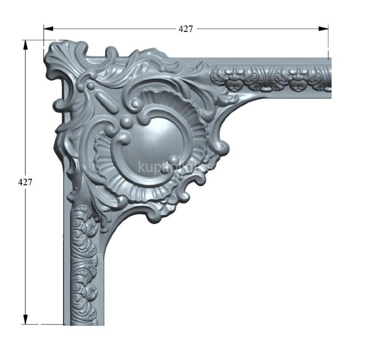 Заказать Угловой элемент для молдинга Orac Decor Purotouch P3020A 425х425 мм 
