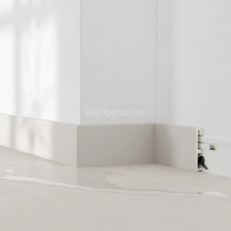 Заказать Напольный плинтус 80 мм SALAG ALPHA Kaszmir AP81F4 гибридный ПВХ кашмир 2.4 м (80х16х2400 мм) 