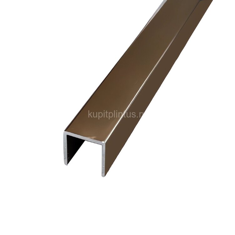 Заказать Алюминиевый П-профиль 8х8 мм П-8х8-05 бронза глянец 2.7 м Заказать Алюминиевый П-профиль 8х8 мм П-8х8-05 бронза глянец 2.7 м