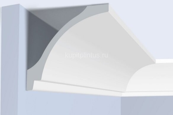 Заказать Потолочный плинтус 110х104 мм Hiwood A151 белый полистирол 2 м 