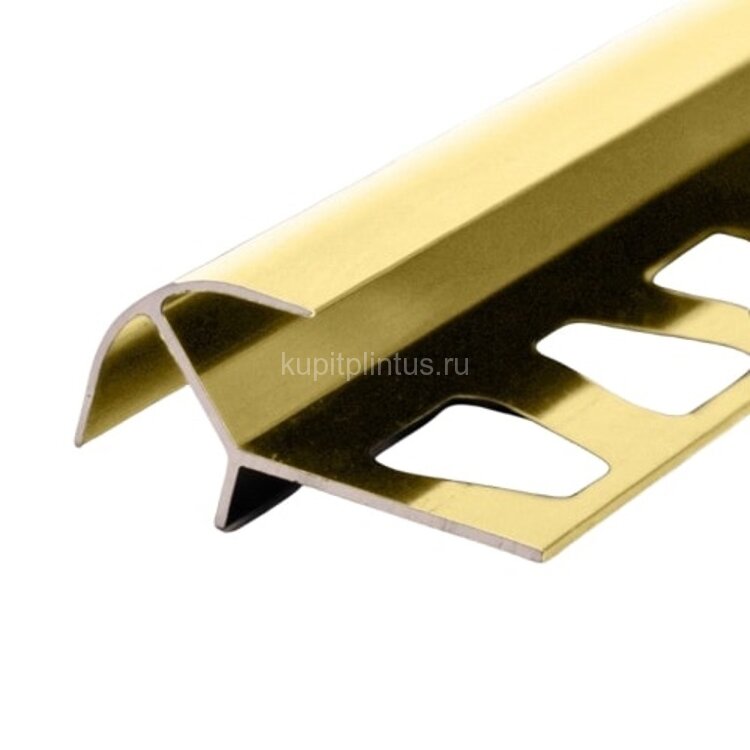 Заказать Профиль алюминиевый под плитку фигурный ПО-12х12 Золото глянцевое 2,7 м Заказать Профиль алюминиевый под плитку фигурный ПО-12х12 Золото глянцевое 2,7 м
