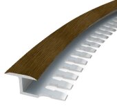 Профиль Т-образный гибкий 16 мм MP30 из ламинированного алюминия 27 Темный дуб 2,7 м Профиль Т-образный гибкий 16 мм MP30 из ламинированного алюминия 27 Темный дуб 2,7 м