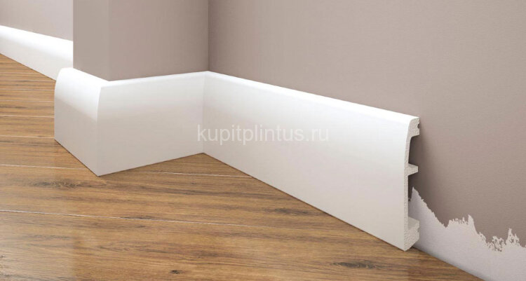 Заказать Плинтус напольный под покраску Cezar Elegance LPC-06 101-белый 2,44м Заказать Плинтус напольный под покраску Cezar Elegance LPC-06 101-белый 2,44м