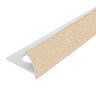 Профиль внешний ПВХ для плитки Cezar 8 мм 213 Песочный беж 2,5 м