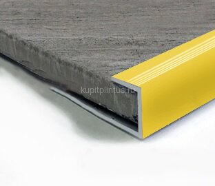 Заказать Профиль для ламината оконечный Panel L с рифлением алюминий 10 мм PV59-04 золото матовое 2,7 м Заказать Профиль для ламината оконечный Panel L с рифлением алюминий 10 мм PV59-04 золото матовое 2,7 м