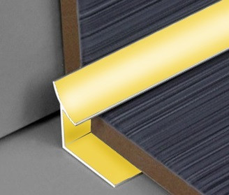 Заказать Профиль для плитки внутренний алюминий 12 мм PV29-05 золото блестящее 2,7 м 