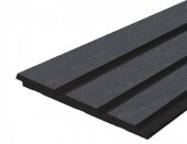 Стеновая панель 120х12 мм Hiwood LV124 BK114K черный 2,7м