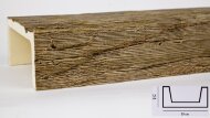 Декоративная балка из полиуретана 75х150 мм Уникс Славянский стиль СС2 Олива 3 м Декоративная балка из полиуретана 75х150 мм Уникс Славянский стиль СС2 Олива 3 м