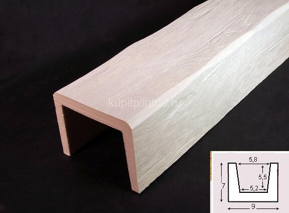 Заказать Декоративная балка из полиуретана 70х90 мм Уникс Модерн М9 Под покраску 2 м Заказать Декоративная балка из полиуретана 70х90 мм Уникс Модерн М9 Под покраску 2 м